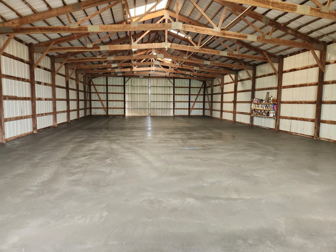 picture of a newly installed commercial concrete driveway